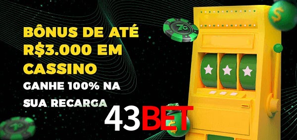 43BET melhor bônus de depósito